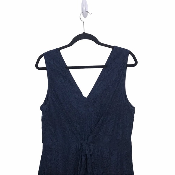 AUW Blue Lace Sleeveless Dress - Picture 5 of 9